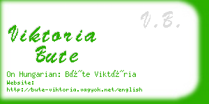 viktoria bute business card